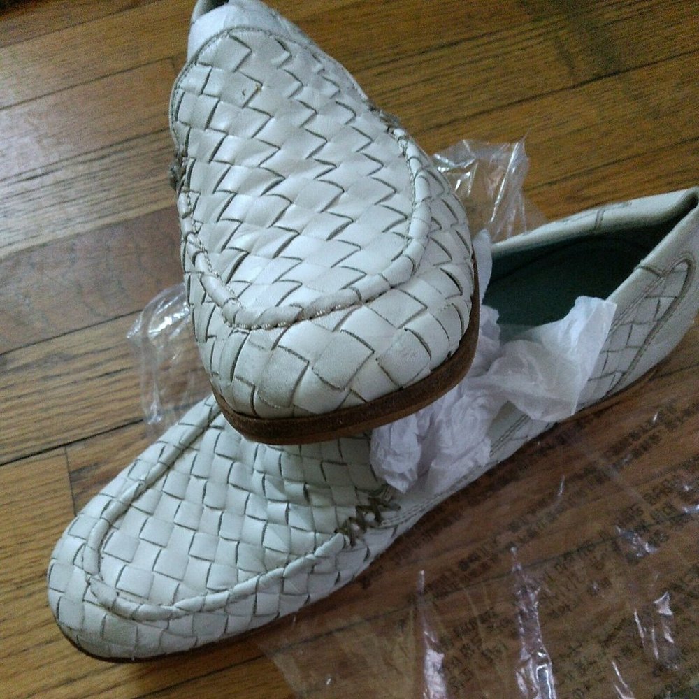 BOTTEGA VENETA woven mocassin loafer size 38